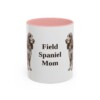 11oz Field Spaniel Dog Mom Mug, Pink, front view