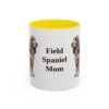 11oz Field Spaniel Dog Mom Mug, Yellow, front view