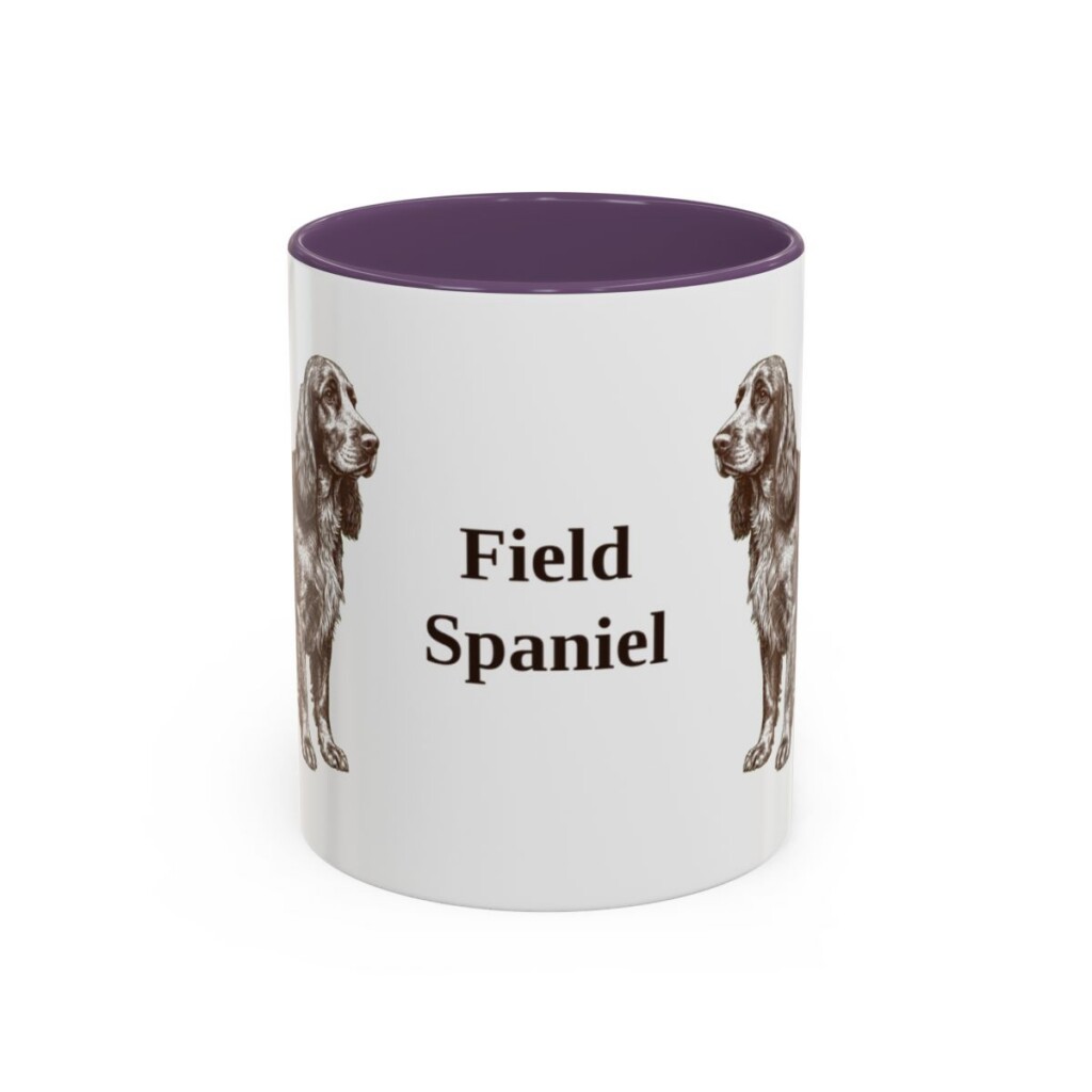 11oz-field-spaniel-mug-purple 11oz Field Spaniel Mug, Purple, front view