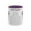 11oz Field Spaniel Mug, Purple, front view