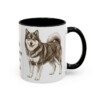 11oz Funny Finnish Lapphund Mug, Black, right side view