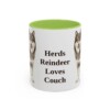 11oz Funny Finnish Lapphund Mug, Light Green, front view