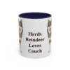 11oz Funny Finnish Lapphund Mug, Navy, front view
