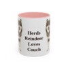 11oz Funny Finnish Lapphund Mug, Pink, front view