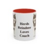 11oz Funny Finnish Lapphund Mug, Red, front view