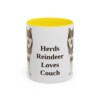 11oz Funny Finnish Lapphund Mug, Yellow, front view