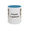11oz Finnish Lapphund Mug, Light Blue, front view