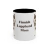 11oz Finnish Lapphund Dog Mom Mug, Black, front view