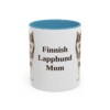 11oz Finnish Lapphund Dog Mom Mug, Light Blue, front view