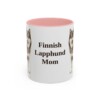 11oz Finnish Lapphund Dog Mom Mug, Pink, front view