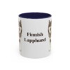 11oz Finnish Lapphund Mug, Navy, front view