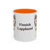 11oz Finnish Lapphund Mug, Orange, front view