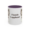 11oz Finnish Lapphund Mug, Purple, front view
