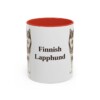 11oz Finnish Lapphund Mug, Red, front view