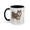 11oz Finnish Lapphund Mug, Black, left side view