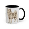 11oz Finnish Spitz Mug, Black, right side view