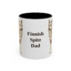 11oz-finnish-spitz-mug-dad-black-front 11oz Finnish Spitz Dog Dad Mug, Black, front view