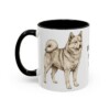 11oz-finnish-spitz-mug-dad-black-left 11oz Finnish Spitz Dog Dad Mug, Black, left side view