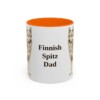 11oz-finnish-spitz-mug-dad-orange 11oz Finnish Spitz Dog Dad Mug, Orange, front view