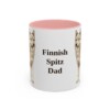 11oz-finnish-spitz-mug-dad-pink 11oz Finnish Spitz Dog Dad Mug, Pink, front view