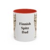 11oz-finnish-spitz-mug-dad-red 11oz Finnish Spitz Dog Dad Mug, Red, front view