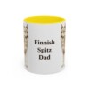 11oz-finnish-spitz-mug-dad-yellow 11oz Finnish Spitz Dog Dad Mug, Yellow, front view