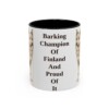 11oz-finnish-spitz-mug-humor-black-front 11oz Funny Finnish Spitz Mug, Black, front view