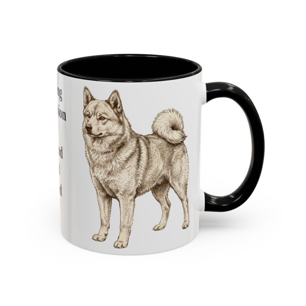 11oz-finnish-spitz-mug-humor-black-right 11oz Funny Finnish Spitz Mug, Black, right side view