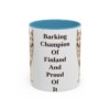11oz-finnish-spitz-mug-humor-light-blue 11oz Funny Finnish Spitz Mug, Light Blue, front view
