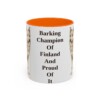 11oz-finnish-spitz-mug-humor-orange 11oz Funny Finnish Spitz Mug, Orange, front view