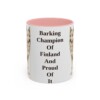 11oz-finnish-spitz-mug-humor-pink 11oz Funny Finnish Spitz Mug, Pink, front view