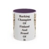 11oz-finnish-spitz-mug-humor-purple 11oz Funny Finnish Spitz Mug, Purple, front view