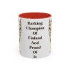 11oz-finnish-spitz-mug-humor-red 11oz Funny Finnish Spitz Mug, Red, front view