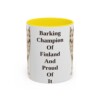 11oz-finnish-spitz-mug-humor-yellow 11oz Funny Finnish Spitz Mug, Yellow, front view