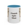 11oz-finnish-spitz-mug-mom-light-blue 11oz Finnish Spitz Dog Mom Mug, Light Blue, front view