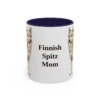 11oz-finnish-spitz-mug-mom-navy 11oz Finnish Spitz Dog Mom Mug, Navy, front view