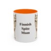 11oz-finnish-spitz-mug-mom-orange 11oz Finnish Spitz Dog Mom Mug, Orange, front view