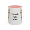 11oz-finnish-spitz-mug-mom-pink 11oz Finnish Spitz Dog Mom Mug, Pink, front view