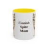 11oz-finnish-spitz-mug-mom-yellow 11oz Finnish Spitz Dog Mom Mug, Yellow, front view