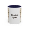 11oz Finnish Spitz Mug, Navy, front view