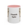 11oz Finnish Spitz Mug, Pink, front view