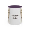 11oz Finnish Spitz Mug, Purple, front view