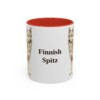 11oz Finnish Spitz Mug, Red, front view