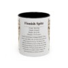 11oz Finnish Spitz Mug, Black, front view