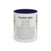 11oz Finnish Spitz Mug, Navy, front view
