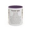11oz Finnish Spitz Mug, Purple, front view