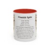 11oz Finnish Spitz Mug, Red, front view