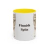 11oz Finnish Spitz Mug, Yellow, front view