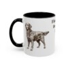 11oz Flat-Coated Retriever Dog Dad Mug, Black, left side view