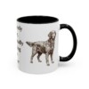 11oz Funny Flat-Coated Retriever Mug, Black, right side view